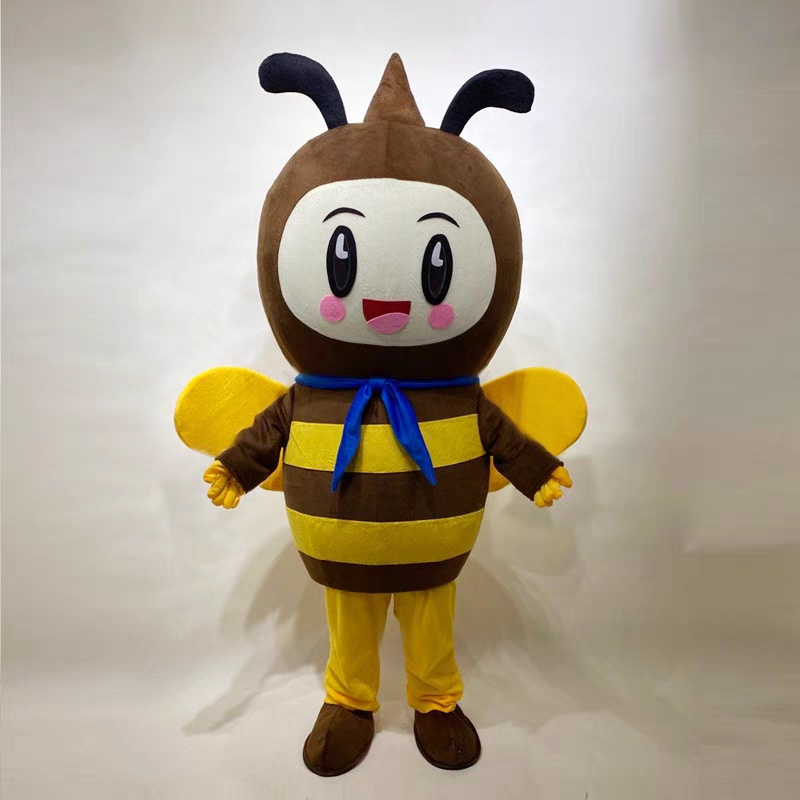 Running Fun Toys Bee Mascot Costume Cartoon Character Cartoon Bee Honey Mascot Costumes Cosplay Suit For Adults