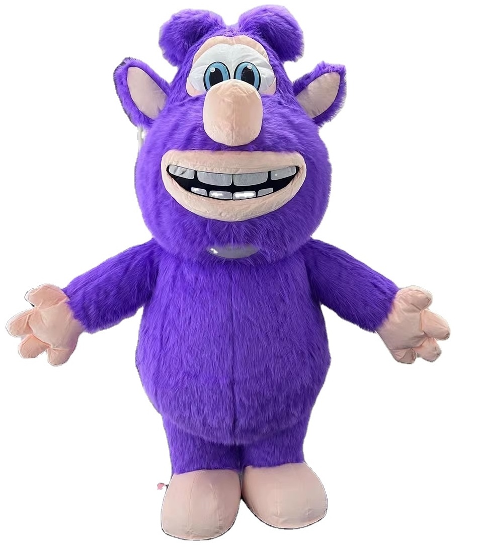 Purple cool mouse Buba mascot costume inflatable mascot costumes for sale cute walking mascot costume