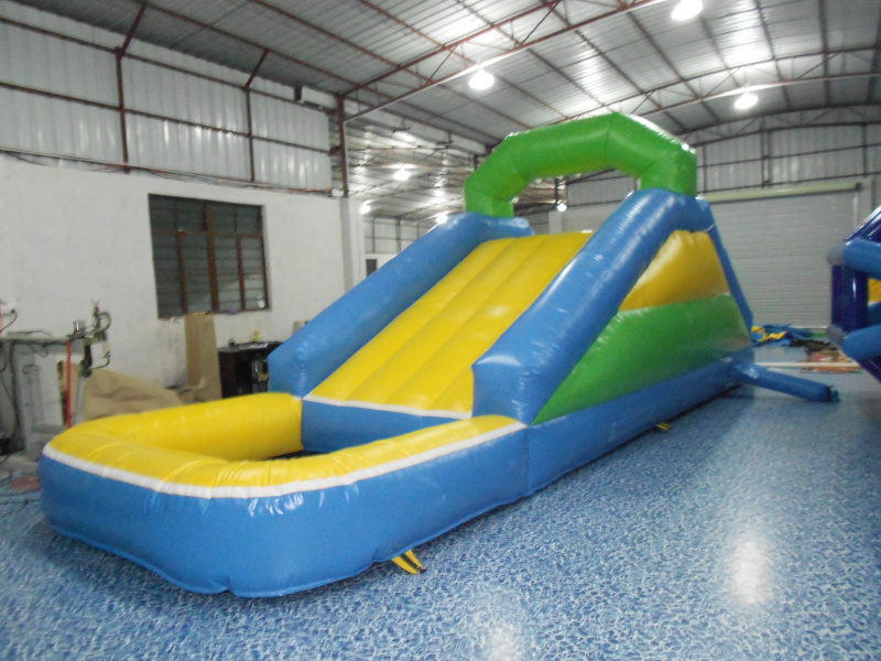 Outdoor tobogan inflable water slide giant inflatable bouncer slide with pool