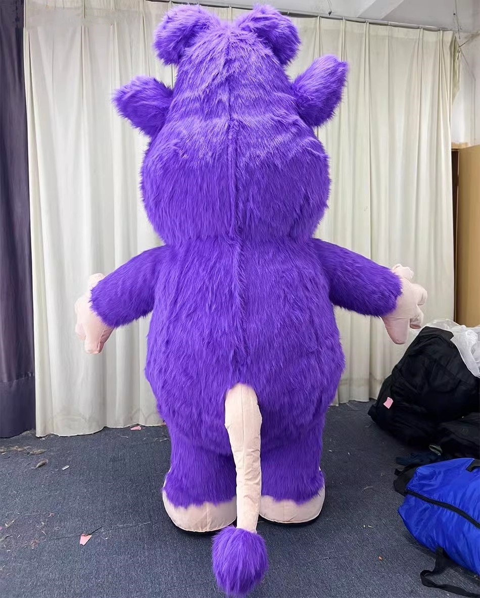 Purple cool mouse Buba mascot costume inflatable mascot costumes for sale cute walking mascot costume