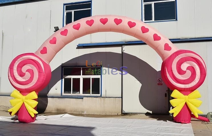 Custom Candy Adorns Children's Inflatable Arches For Promotional Event Decoration