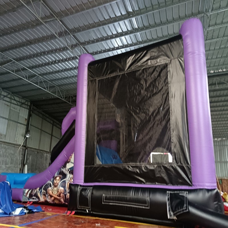 Moonwalk Inflatable Bouncer Black Commercial Panther Wet/dry Combo Slides Bouncy Castle Inflatable Bounce House For Rental