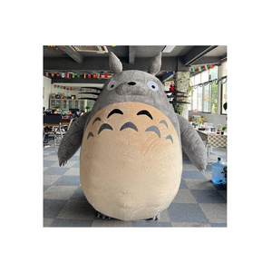 Hot Selling Cartoon Character Costume Totoro New Party Blower Up Cloth Custom Animal Fish Inflatable Mascot Costume For Adults