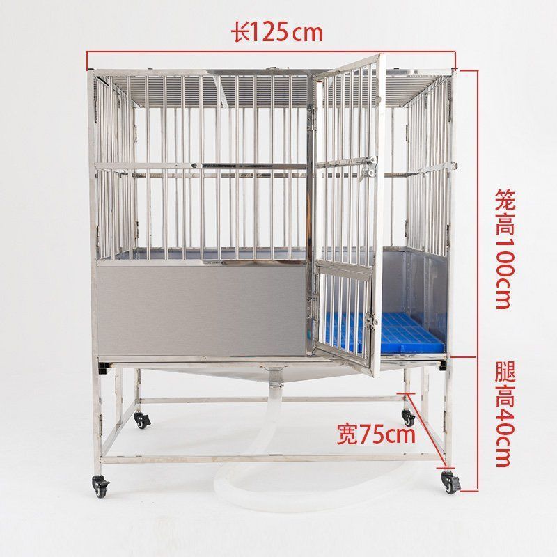 Dog Kennels Cages Collapsible Adult Sale Big Dogs Outdoor Strong Stainless Steel Enclosed Metal Wire toilet dog cage