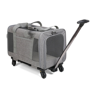 Detachable Travel Carry Breathable Luggage Bag Trolley Pet Carrier Southwest Approved Pet Carrier Pet Stroller Do