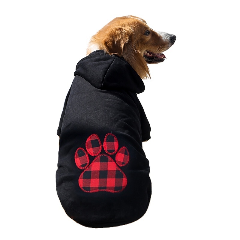 Multicolor Fashion Classic Warm Blank Cotton Polyester big dog clothes pet fleece pet hoodie