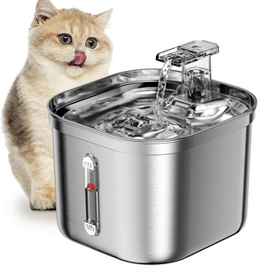 Pet Water Dispenser Stainless Steel Cat Water Fountain Automatic Circulation Electronic Pet Supplies Smart Drinking Dog Bowls