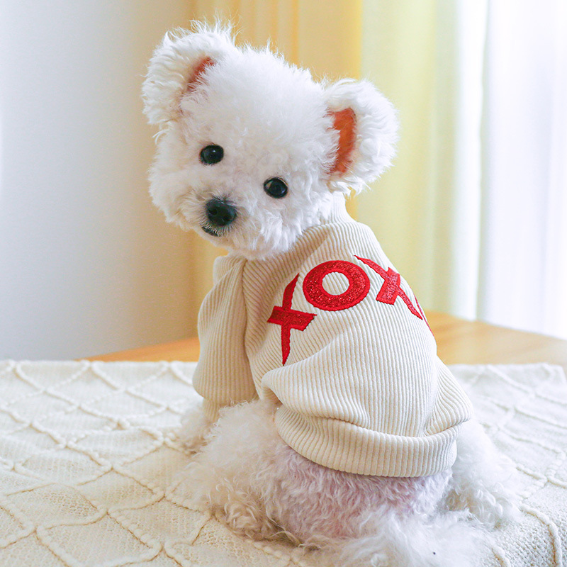 Spring summer new cat two feet clothes peach heart cute custom dog hoodie match with pet clothes puppy clothes white dog hoodie