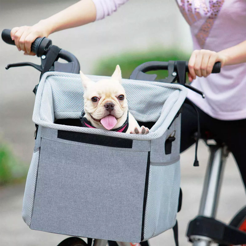 Portable Foldable Outdoor Durable Waterproof Easy-clean Convenient  dog bicycle basket dog travel carrier dog bicycle carrier