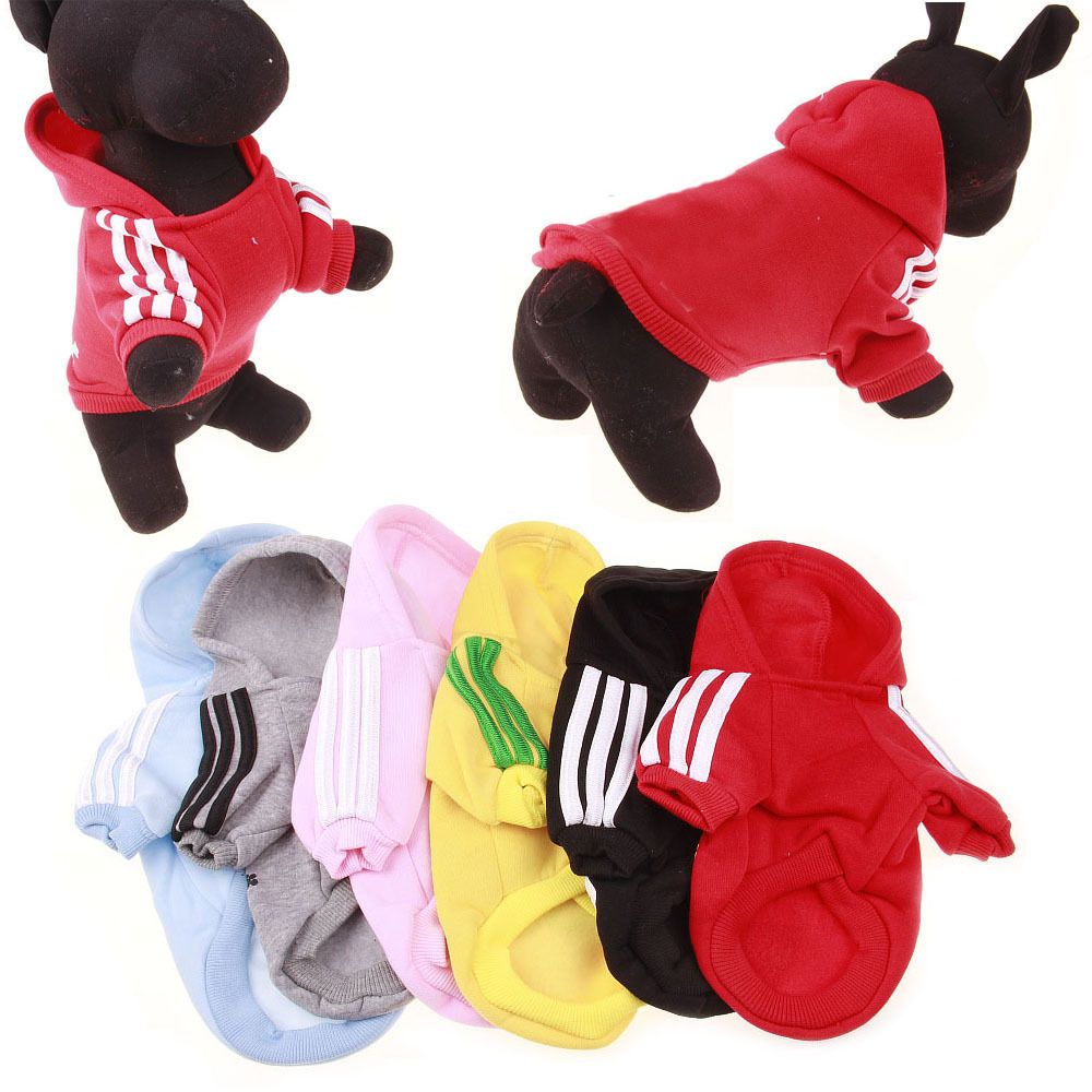 Popular Pet Accessories Striped Yellow Dog Clothing Luxury Dog Clothes Pet Hoodies