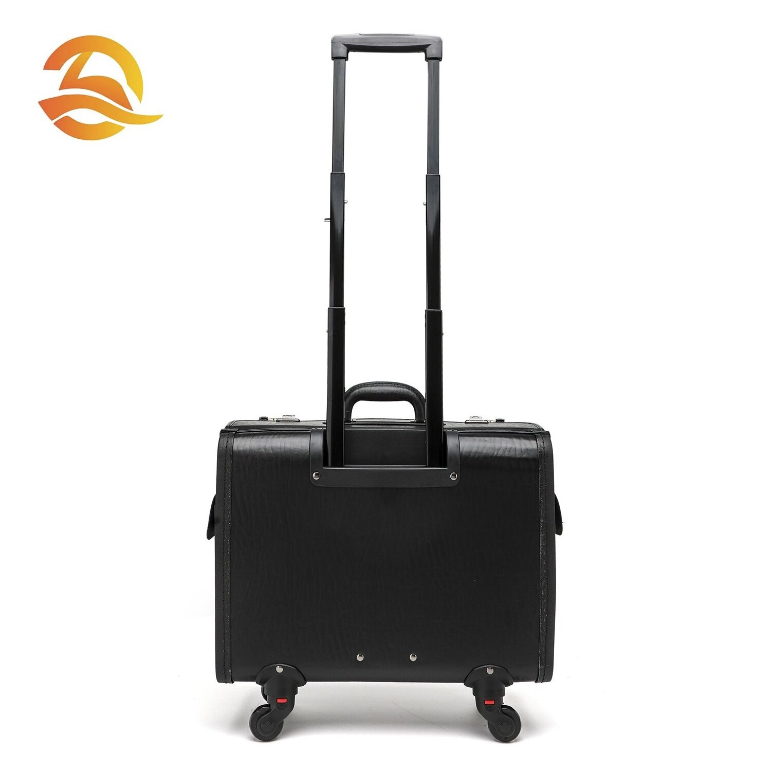 Lightweight pull rod handheld leather flight case suitable for lawyers, flight attendants, and captain's travel bags