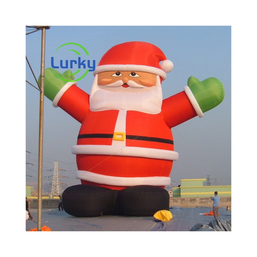 Christmas Attracting Inflatable Santa Claus Outdoor Giant Inflatable Christmas Decorations Santa