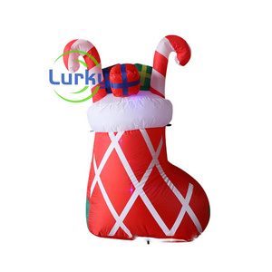 High Quality Commercial Grade Inflatable Socks For Christmas Festival Inflatable Model Activities Attracting Eyes