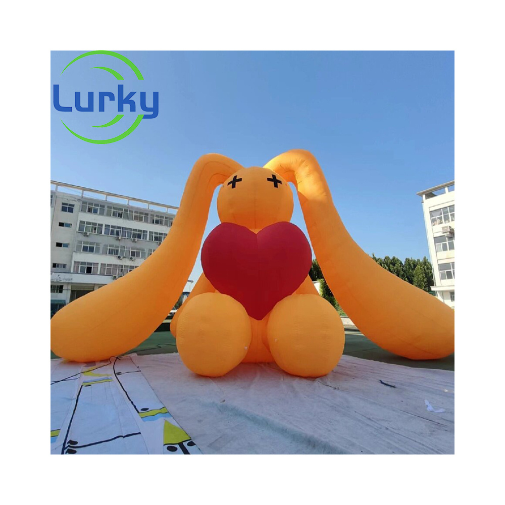 Commercial Pvc Airtight Inflatable Easter Decoration Inflatable Animals Giant Inflatable Rabbit