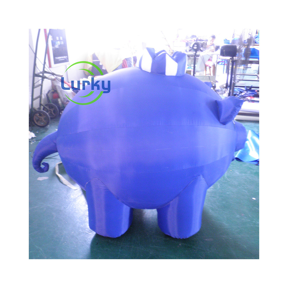 Custom Giant  Outdoor Advertising Cartoon Pig Balloons Inflatable Cartoon Animals