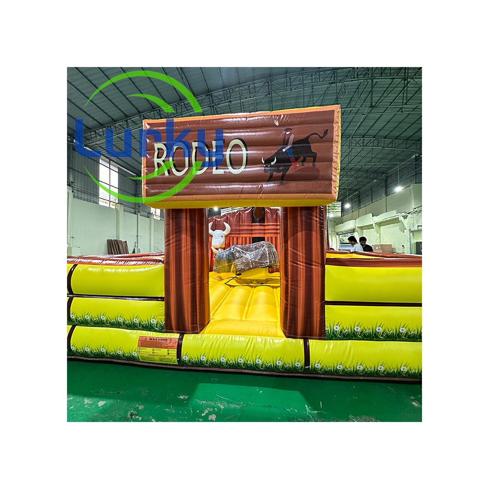 Party Bull Inflatable Games Challenge Commercial Advertising Bouncer Electric Bull For Sale