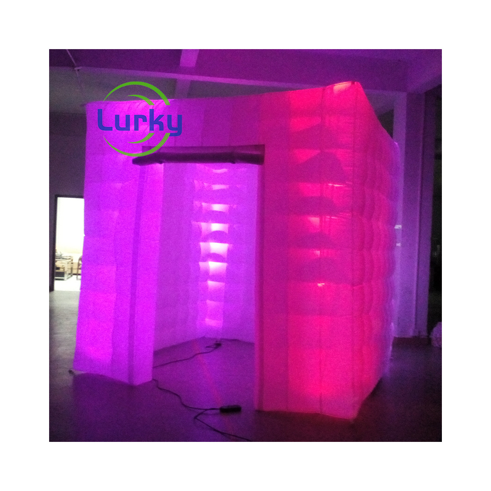 Disco Light Inflatable Nightclub Cube Tent Outdoor Blow Up Night Club Inflatable For Wedding Event