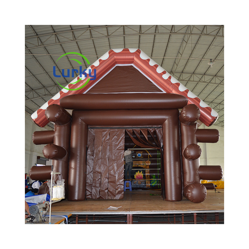 New Design Inflatable Log Cabin Inflatable Wooden House Inflatable House Tent For Sale