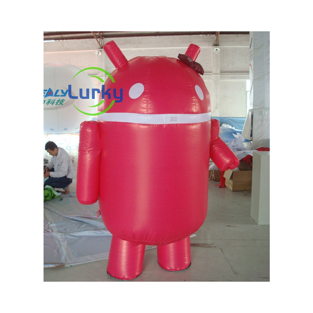 Customized Inflatable Cute Inflatable Walking Robot Model Costume For Inflatables Advertising