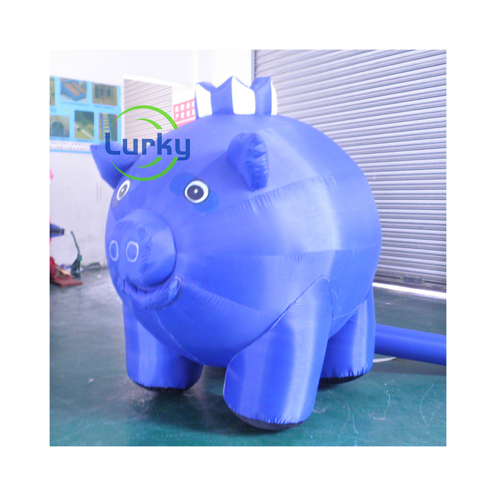 Custom Giant  Outdoor Advertising Cartoon Pig Balloons Inflatable Cartoon Animals