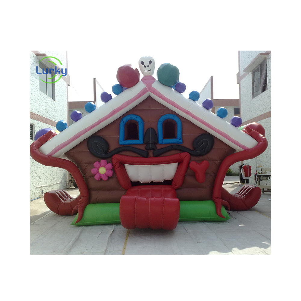 Funny Halloween Theme Bouncer Children's Style Small Inflatable Bouncy Castle