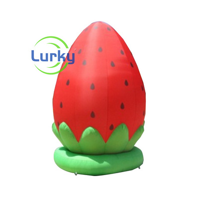 Inflatable Strawberry Model For Advertising Wholesale Price Inflatable Fruit In Decoration