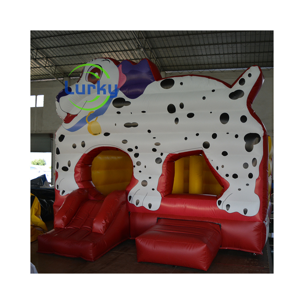 Mini Inflatable Dog Bounce House White Dog Bounce House Jumping Inflatable Dog Puppy Castle Castle for Kids