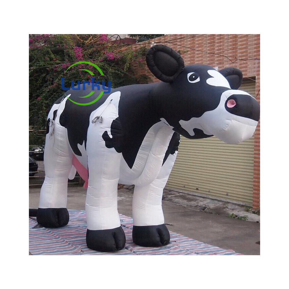 Custom Inflatable Cartoon Animal Toy Inflatable Cartoon Air Mold Giant Inflatable Cow Model