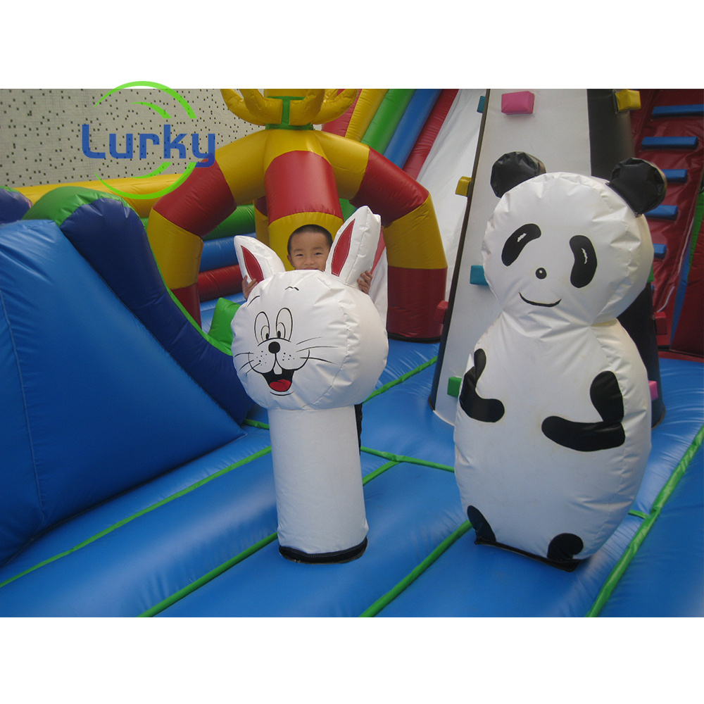 large fun city for children inflatable bouncer commercial grade high quality pvc for long work time