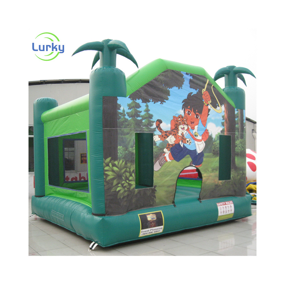 Commercial Outdoor Indoor Inflatable Jumping Bounce House Kid Castle Bed With Slide China