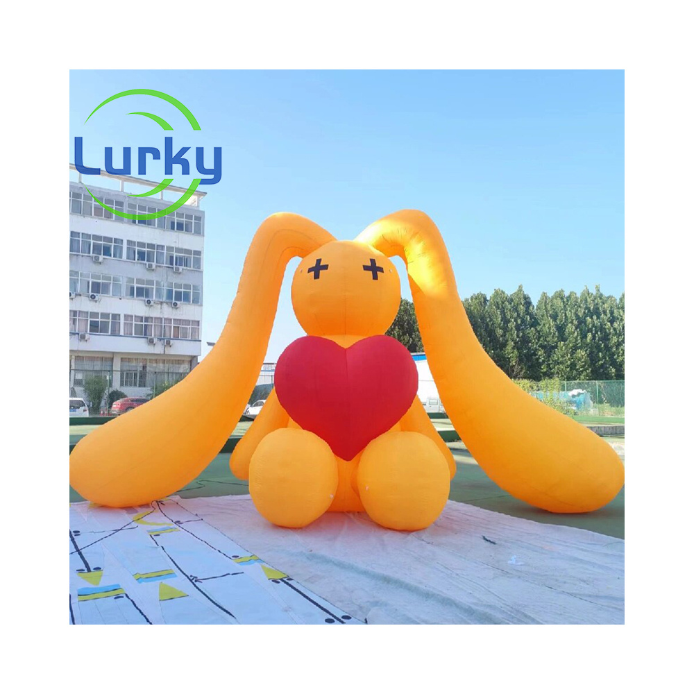 Commercial Pvc Airtight Inflatable Easter Decoration Inflatable Animals Giant Inflatable Rabbit