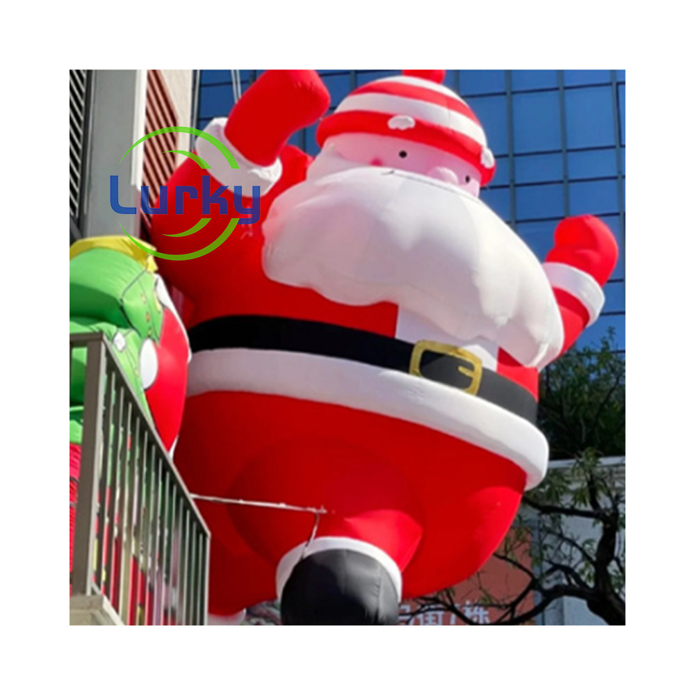 Christmas Attracting Inflatable Santa Claus Outdoor Giant Inflatable Christmas Decorations Santa