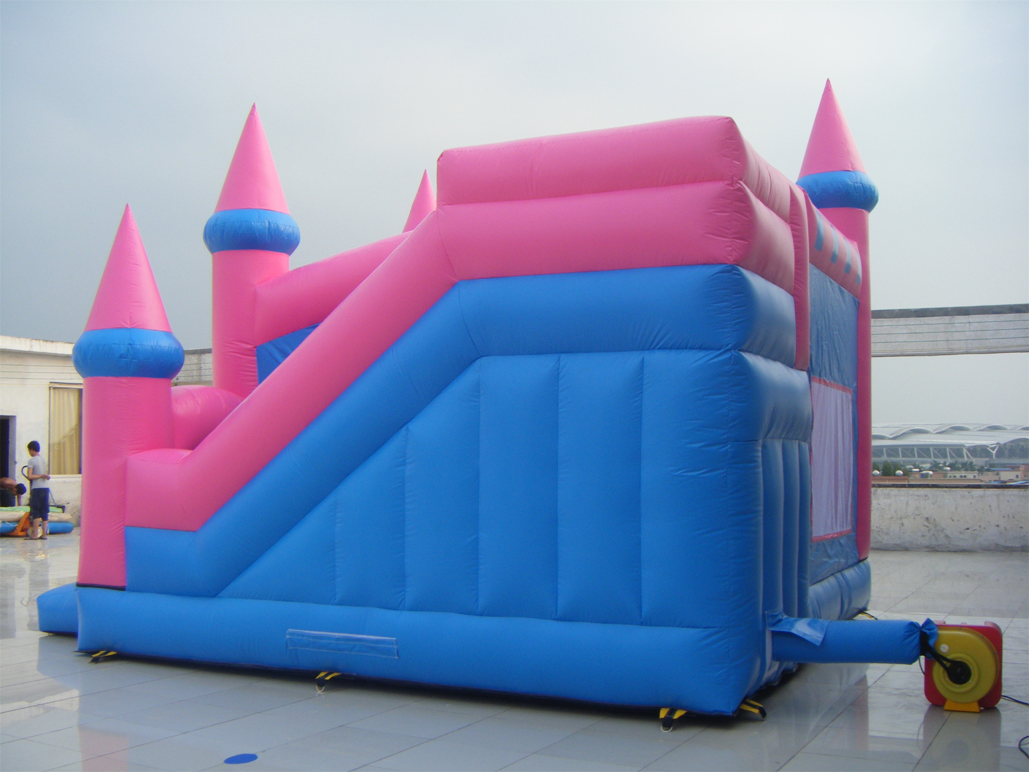 Kids Outdoor Jumper Inflatable Adult Bouncer PVC Traditional Castle Bounce House And Water Slide Party Rental With Blower