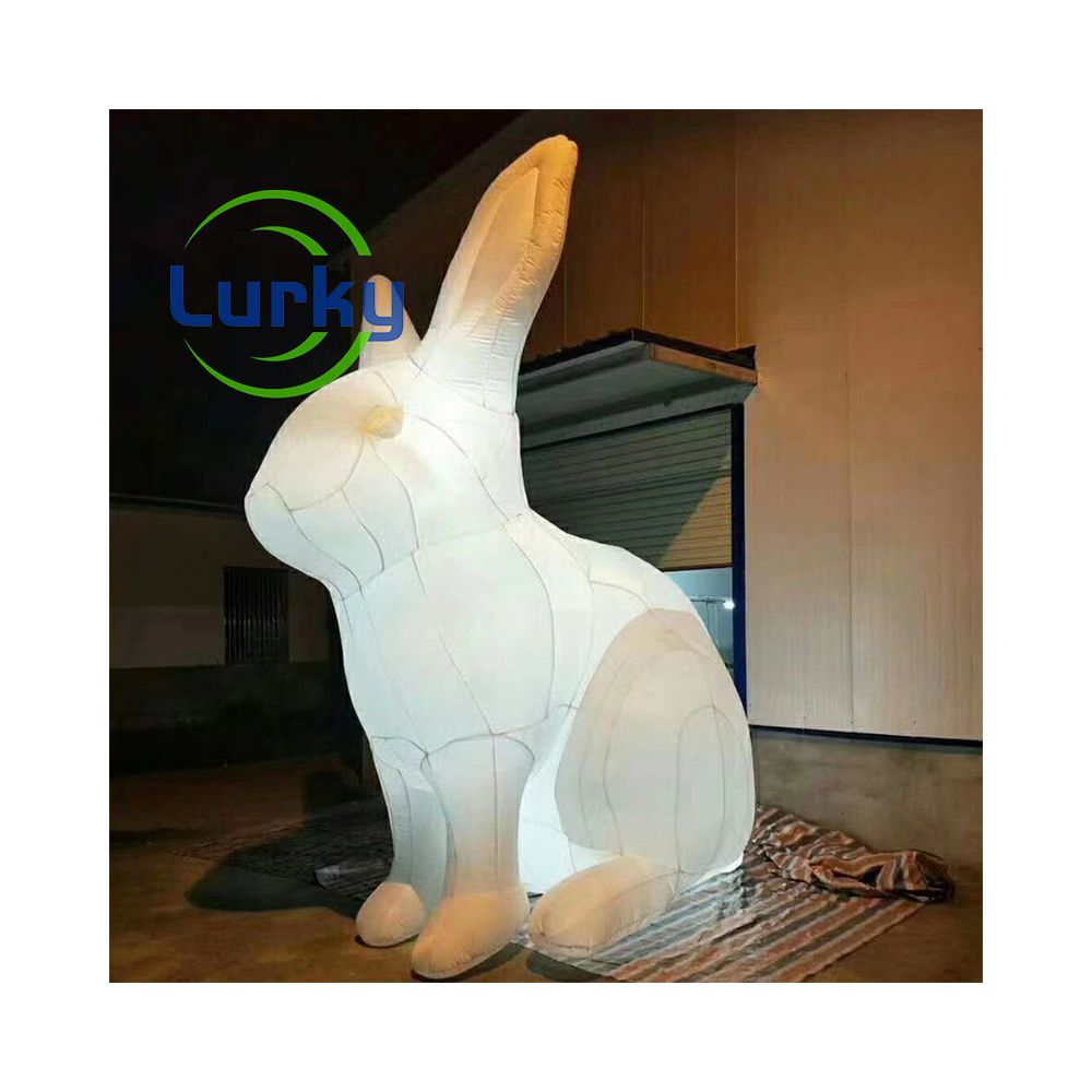 Customized Large Inflatable Animal Cartoon Giants Inflatable Rabbit Toys Balloon Festival Decoration