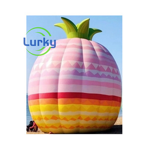 Customized Inflatable Fruit Balloon Giant Rainbow Pineapple Inflatable Pineapple For Advertising