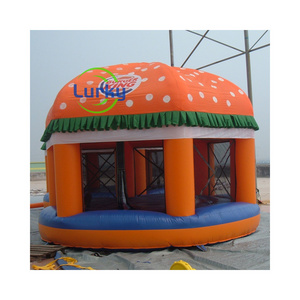 Interesting burger inflatable air tent for advertising camping outdoor durable PVC long work life