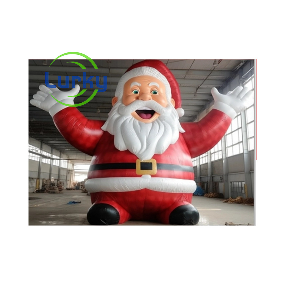 Christmas Attracting Inflatable Santa Claus Outdoor Giant Inflatable Christmas Decorations Santa