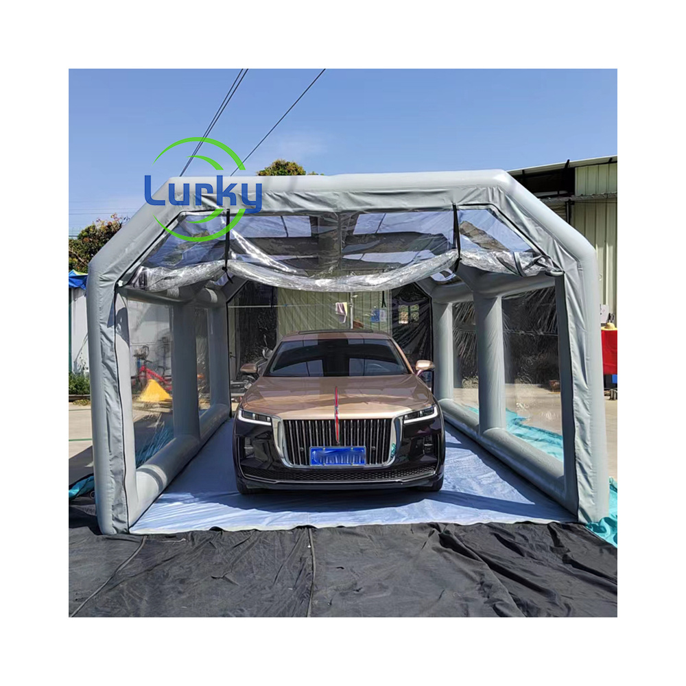 HIGH QUALITY PVC material inflatable tent car garage suitable for outside air inflatable car cover