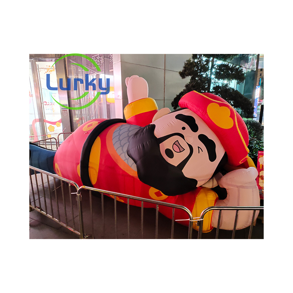 Advertising Inflatable Toy Big Model For Decoration Large Inflatable God of Wealth Ground Balloon