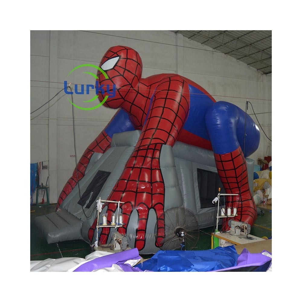 Commercial Inflatable Spiderman Spider Man Popular Playhouse Water Bouncy Bounce House inflatable Spiderman Spider Man Castle