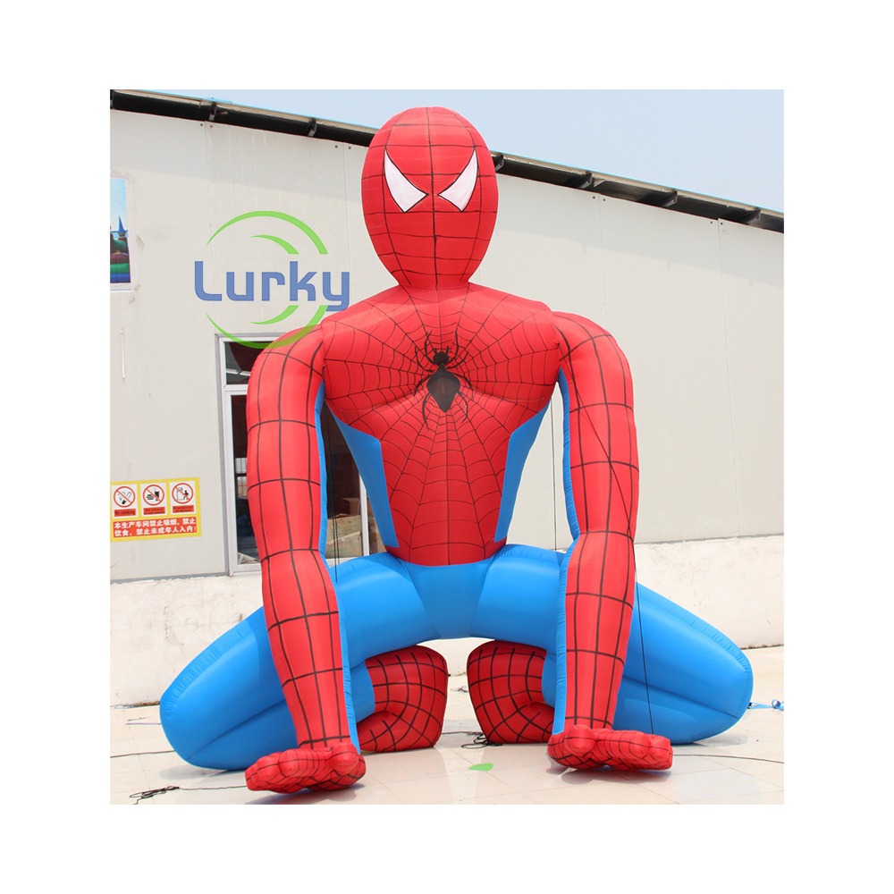 High Quality Model Air Cartoon Design Spiderman Advertising Inflatable Toy