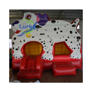 Mini Inflatable Dog Bounce House White Dog Bounce House Jumping Inflatable Dog Puppy Castle Castle for Kids