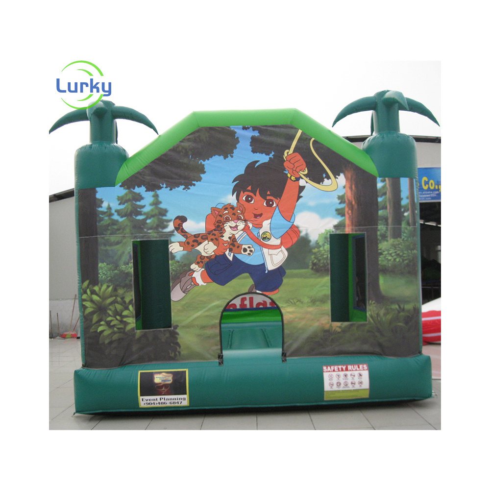 Commercial Outdoor Indoor Inflatable Jumping Bounce House Kid Castle Bed With Slide China