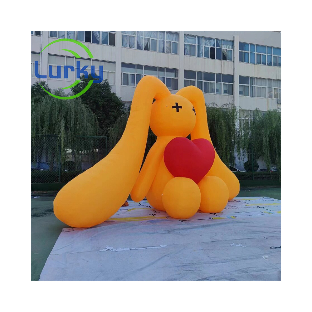 Commercial Pvc Airtight Inflatable Easter Decoration Inflatable Animals Giant Inflatable Rabbit