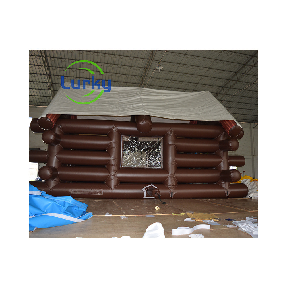 New Design Inflatable Log Cabin Inflatable Wooden House Inflatable House Tent For Sale