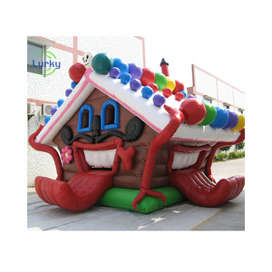 Funny Halloween Theme Bouncer Children's Style Small Inflatable Bouncy Castle