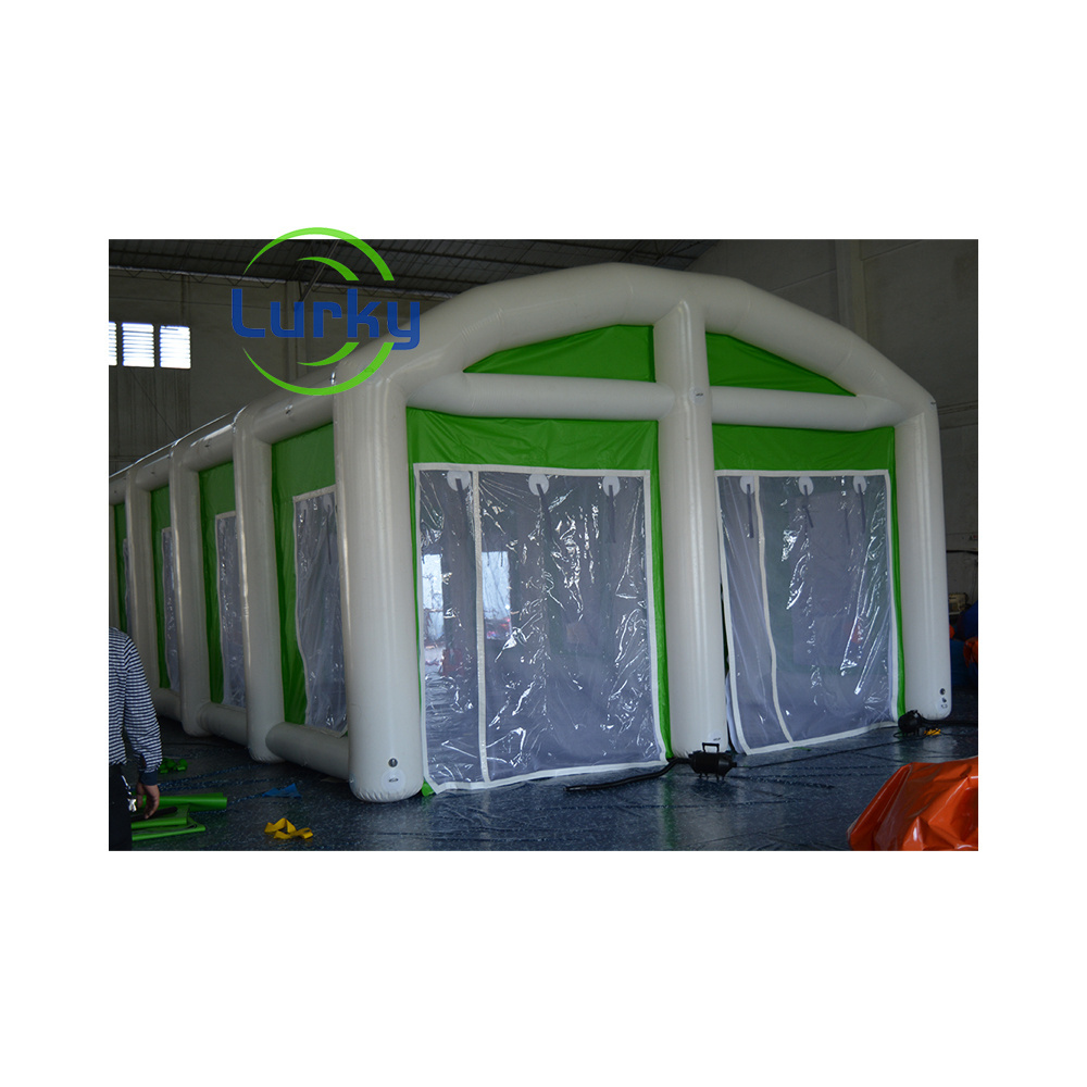 Top Quality Airtight Pvc Inflatable Spray Tent Backyard Inflatable Bar Tent Inflatable Car Wash Tent