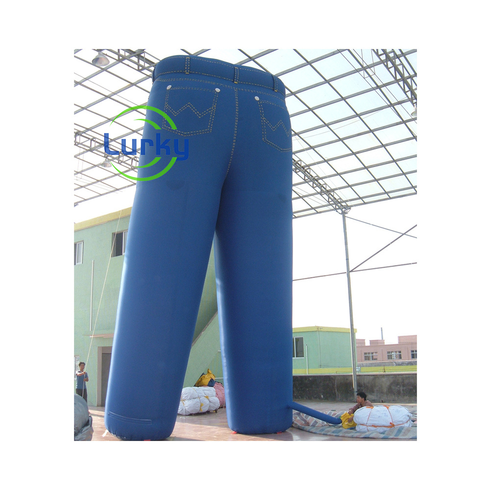 Outdoor Custom Advertising Event Decoration Inflatable Blue Jeans Inflatable Cartoon Pants for event