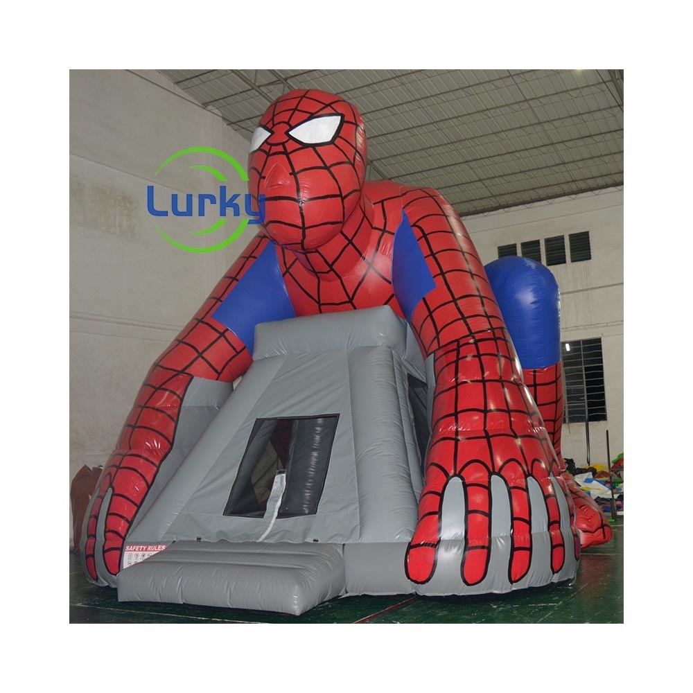 Commercial Inflatable Spiderman Spider Man Popular Playhouse Water Bouncy Bounce House inflatable Spiderman Spider Man Castle