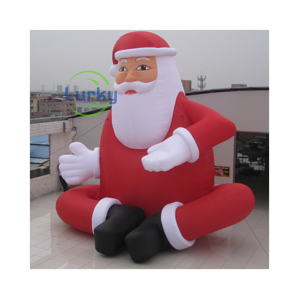 Christmas Attracting Inflatable Santa Claus Outdoor Giant Inflatable Christmas Decorations Santa